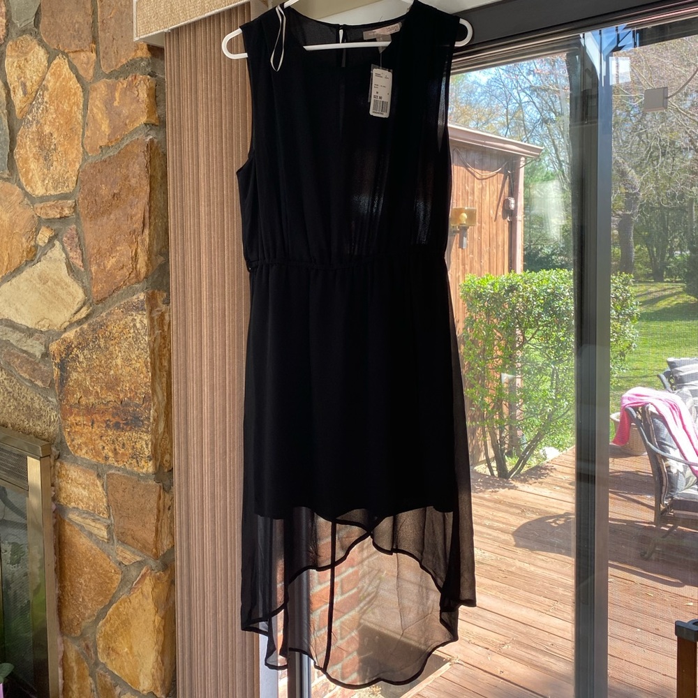 Hi low black dress